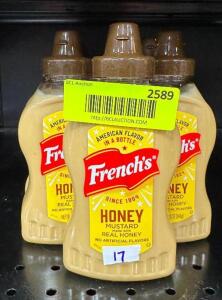 (17)- BOTTLES OF HONEY MUSTARD