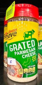 (5)- CANS OF PARMESAN CHEESE