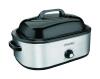 PROCTOR SILEX 18 QUART POLISHED CHROME BLACK ALUMINIZED STEEL ELECTRIC ROASTER RETAILS FOR $64.99