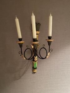 (2) - WALL MOUNTED CANDLE HOLDERS