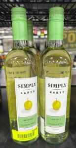 (4) BOTTLES OF SIMPLY NAKED UNOAKED SAUVIGNON BLANC