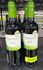 (4) BOTTLES OF PEPPERWOOD GROOVE MERLOT