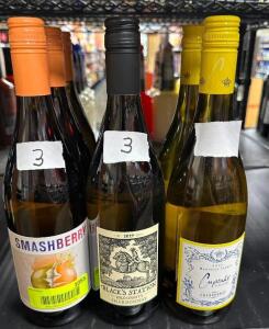 (8) ASSORTED BOTTLES OF WINE - AS PICTURED