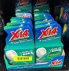 (20) PACKS OF X 14 TOILET BOWL CLEANER