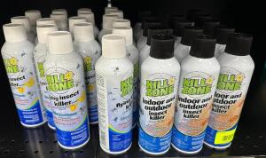 (28) BOTTLES OF KILL ZONE INSECT SPRAY