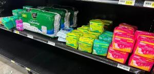 (40) ASSORTED FEMININE HYGIENE PRODUCTS AND UNDERWEAR.