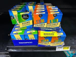 (50) BOXES OF TOOTH PICKS