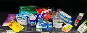 (1) LOT OF ASSORTED MEDICATIONS AND OINTMENTS