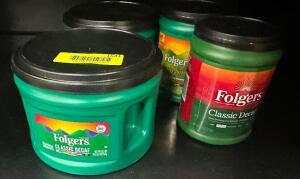 (4) CANS OF FOLGERS COFFEE - DECAF