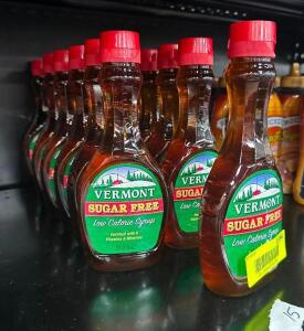 (13) BOTTLES OF VERMONT SUGAR FREE MAPLE SYRUP