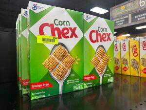 (8) BOXES OF CORN CHEX CEREAL.