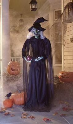 Life Size Lit & Spooking Sound Cackling Witch
