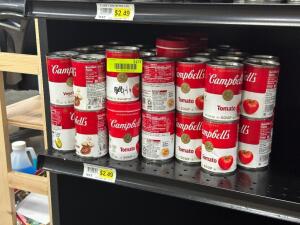 (44) - PC. SET OF CANNED SOUP