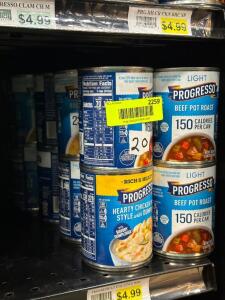 (20) - PC. SET OF CANNED SOUP