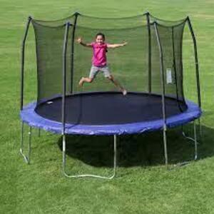 DESCRIPTION: (1) TRAMPOLINE BRAND/MODEL: SKYWALKER SIZE: 12' RETAIL$: $342.95 EA QTY: 1