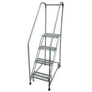 DESCRIPTION: (1) TILT AND ROLL LADDER BRAND/MODEL: COTTERMAN #M0323 INFORMATION: 450 LB CAPACITY SIZE: 4 STEP RETAIL$: $405.00 EA QTY: 1