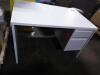 DESCRIPTION: (1) OFFICE DESK WITH PEDESTAL DRAWERS BRAND/MODEL: HON #H38251.B9.Q INFORMATION: WHITE RETAIL$: $1156.99 EA QTY: 1 - 3