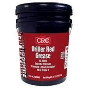 DESCRIPTION: (1) DRILLER RED GREASE BRAND/MODEL: CRC #SL3650 INFORMATION: RED SIZE: 35 LBS RETAIL$: $418.03 EA QTY: 1