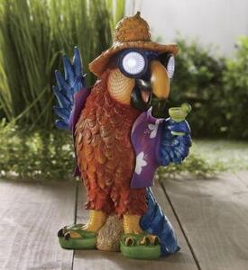 Beach Parrot Solar Light Decor