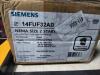 DESCRIPTION: (1) MAGNEIC MOTOR START BRAND/MODEL: SIEMENS #14FUF32AD SIZE: 3 PHASE, 3 POLE, 10 HP, 200 VAC RETAIL$: $675.00 EA QTY: 1 - 2