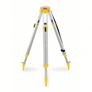 DESCRIPTION: (1) LASER LEVEL TRIPOD BRAND/MODEL: DEWALT #1MM34 INFORMATION: YELLOW, ALUMINUM SIZE: FLAT HEAD, 42 TO 68 IN HT, 5/8-11 THREAD SIZE RETAI