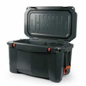 DESCRIPTION: (1) HIGH PERFORMANCE ROTO-MOLDED COOLER BRAND/MODEL: OZARK TRAIL #69-85920-02-51 INFORMATION: DARK GRAY SIZE: 52 QT RETAIL$: $133.41 EA Q