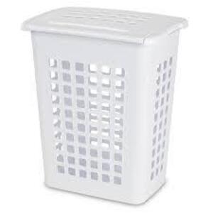 DESCRIPTION: (4) LAUNDRY HAMPER BRAND/MODEL: STERILITE #1223 INFORMATION: WHITE RETAIL$: $15.99 EA QTY: 4