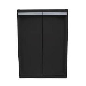 DESCRIPTION: (1) 2-SHELF GARAGE CABINET BRAND/MODEL: HYPER TOUGH INFORMATION: BLACK RETAIL$: $70.00 EA QTY: 1