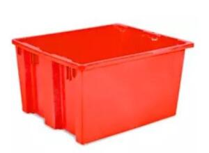 DESCRIPTION: (4) STACK AND NEST CONTAINERS BRAND/MODEL: S-10717R INFORMATION: RED RETAIL$: $30.00 EA QTY: 4