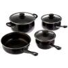 GIBSON 7PC CASSELMAN NON-STICK CARBON STEEL COOKWARE SET RETAILS FOR $26.99