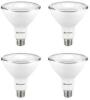 EcoSmart 90-Watt Equivalent PAR38 Non-Dimmable Flood LED Light Bulb Bright White (4-Pack)