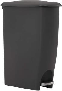 Rubbermaid Step On Lid Slim Trash Can for Home, Kitchen, and Laundry Room Garbage, 11.25 Gallon