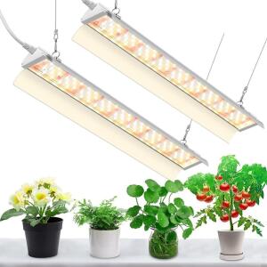 pack of 2 4 ft led grow light hanging chain included