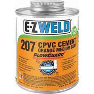 DESCRIPTION: (4) CPVC CEMENT BRAND/MODEL: EZ WELD 207 SIZE: 32 FL OZ RETAIL$: $7.49 EA QTY: 4