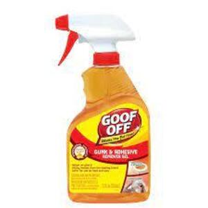 DESCRIPTION: (6) ADHESIVE REMOVER BRAND/MODEL: GOOF OFF #55YE80 SIZE: 16 OZ RETAIL$: $12.21 EA QTY: 6