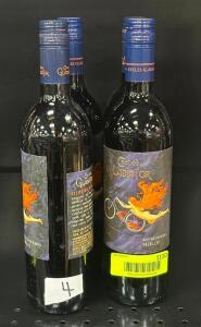 (4) BOTTLES OF 2020 CYCLES GLADIATOR MERLOT