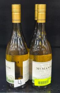 (4) BOTTLES OF 2018 MCMANIS VIOGNIER