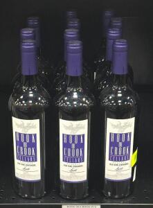 (12) BOTTLES OF HOOK OR CROOOK OLD VINE ZINFANDEL LODI