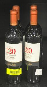 (4) BOTTLES OF 2019 120 RESERVA CARMENERE