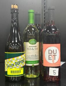 (5) BOTTLES OF ASSORTED WINE