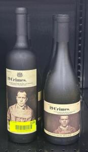 (4) BOTTLES OF 19 CRIMES WINE