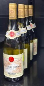 (4) BOTTLES OF COTES DU RHONE E. GUIGAL