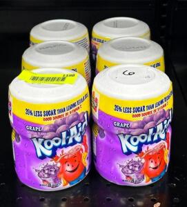 (6) CONTAINERS OF GRAPE KOOL-AID