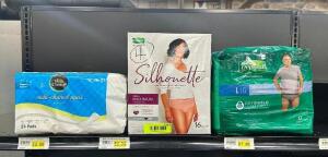 (4) PACKS OF ADULT DIAPERS/PADS