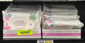 (20) PACKS OF FEMININE CLEANSING CLOTHS