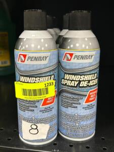 (8) CANS OF WINDSHIELD DE-ICER