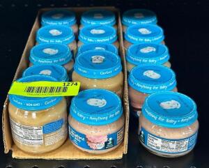 (15) JARS OF ASSORTED BABY FOOD