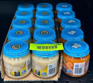 (15) JARS OF ASSORTED BABY FOOD