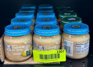 (15) JARS OF ASSORTED BABY FOOD