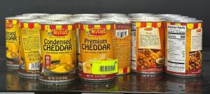 (21) CANS OF ASSORTED QUESO